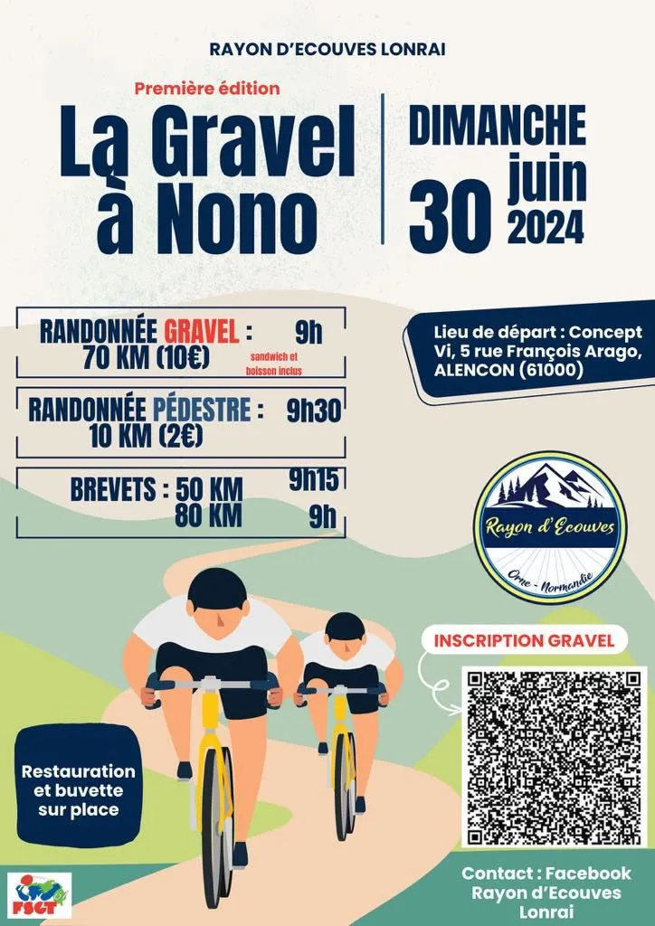 La Gravel à Nono  2024 Inscription Résultats