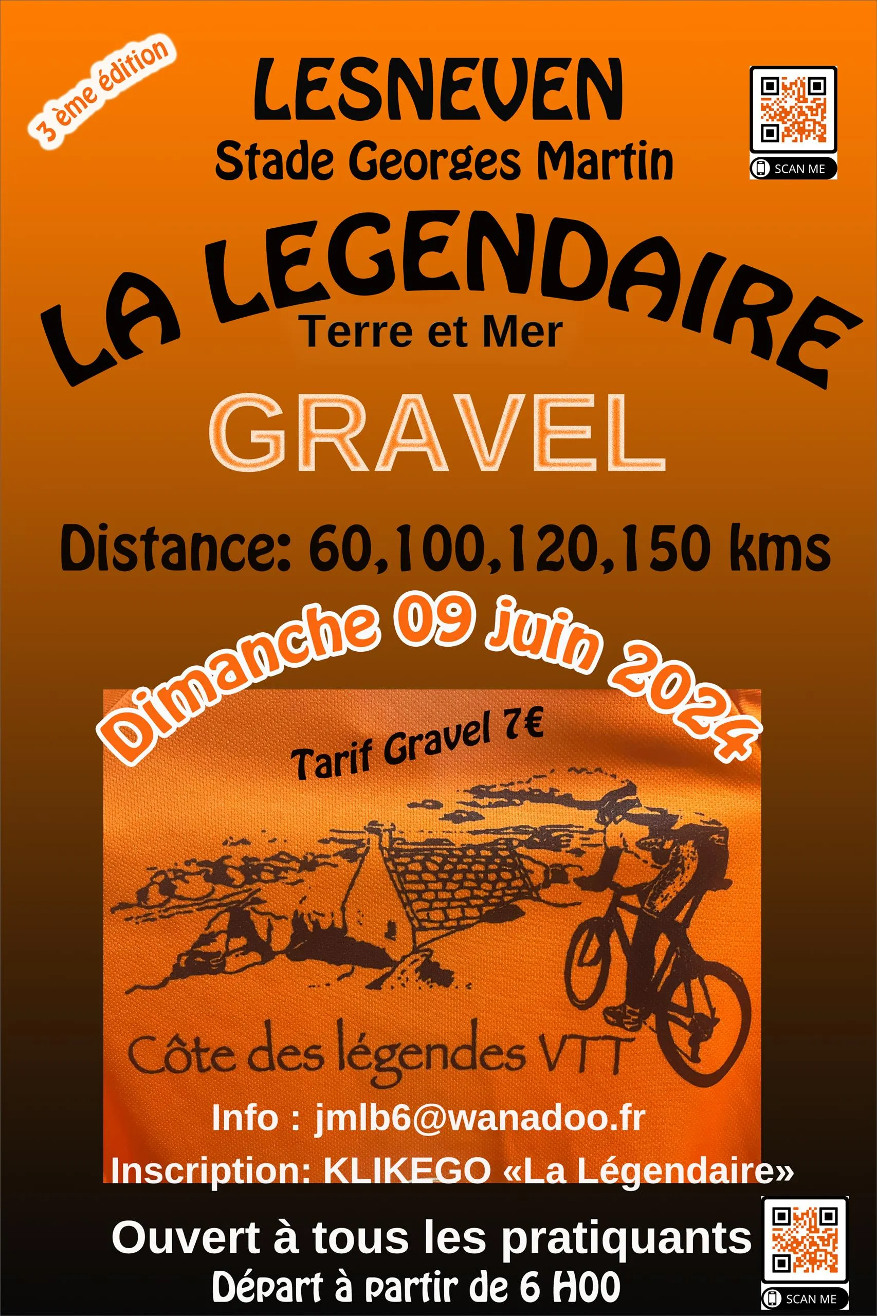 La légendaire gravel 2024 Inscription Résultats