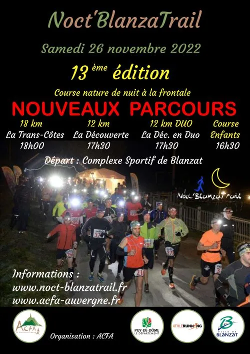 Noct Blanzatrail 2024 Inscription Résultats