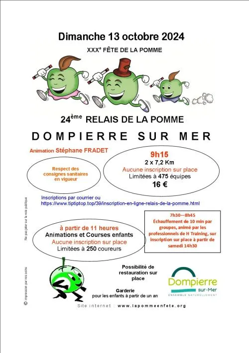 Relais de la Pomme 2025 Inscription Résultats