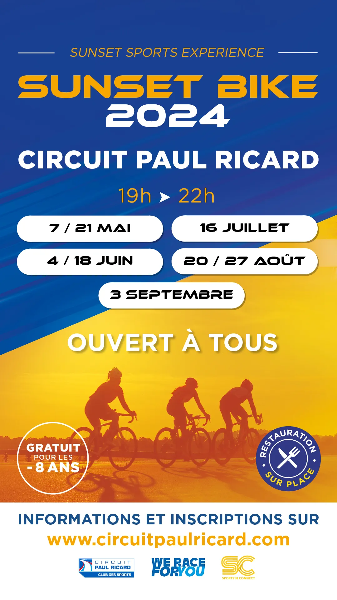 Sunset Bike  2024 Inscription Résultats