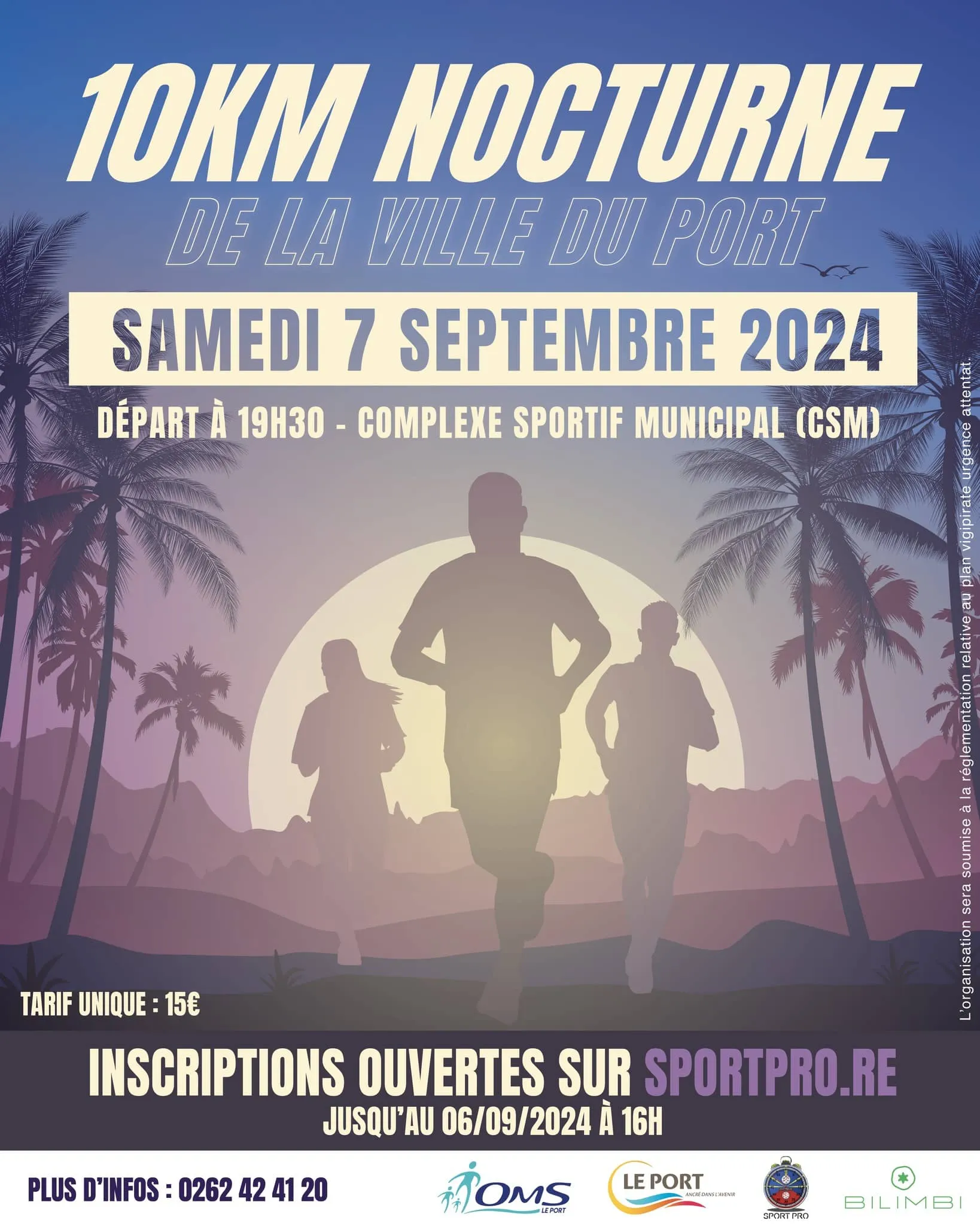 affiche de la course