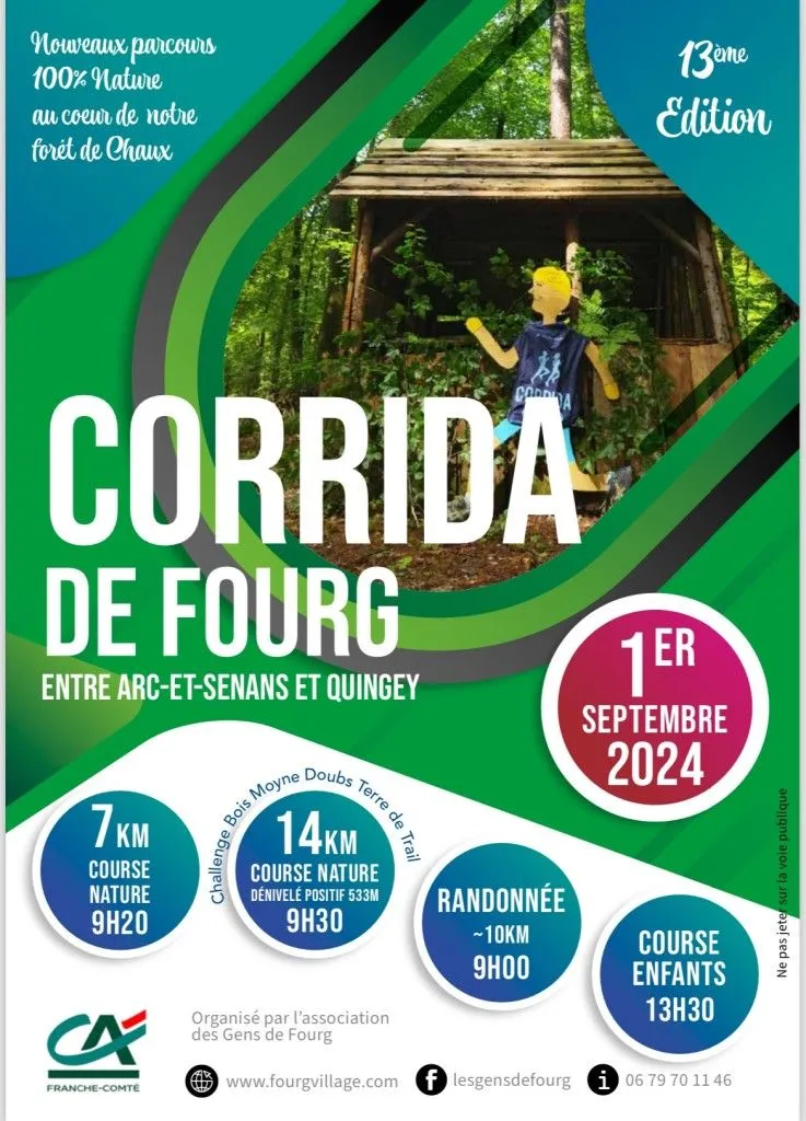 Corrida de Fourg 2025 Inscription Résultats