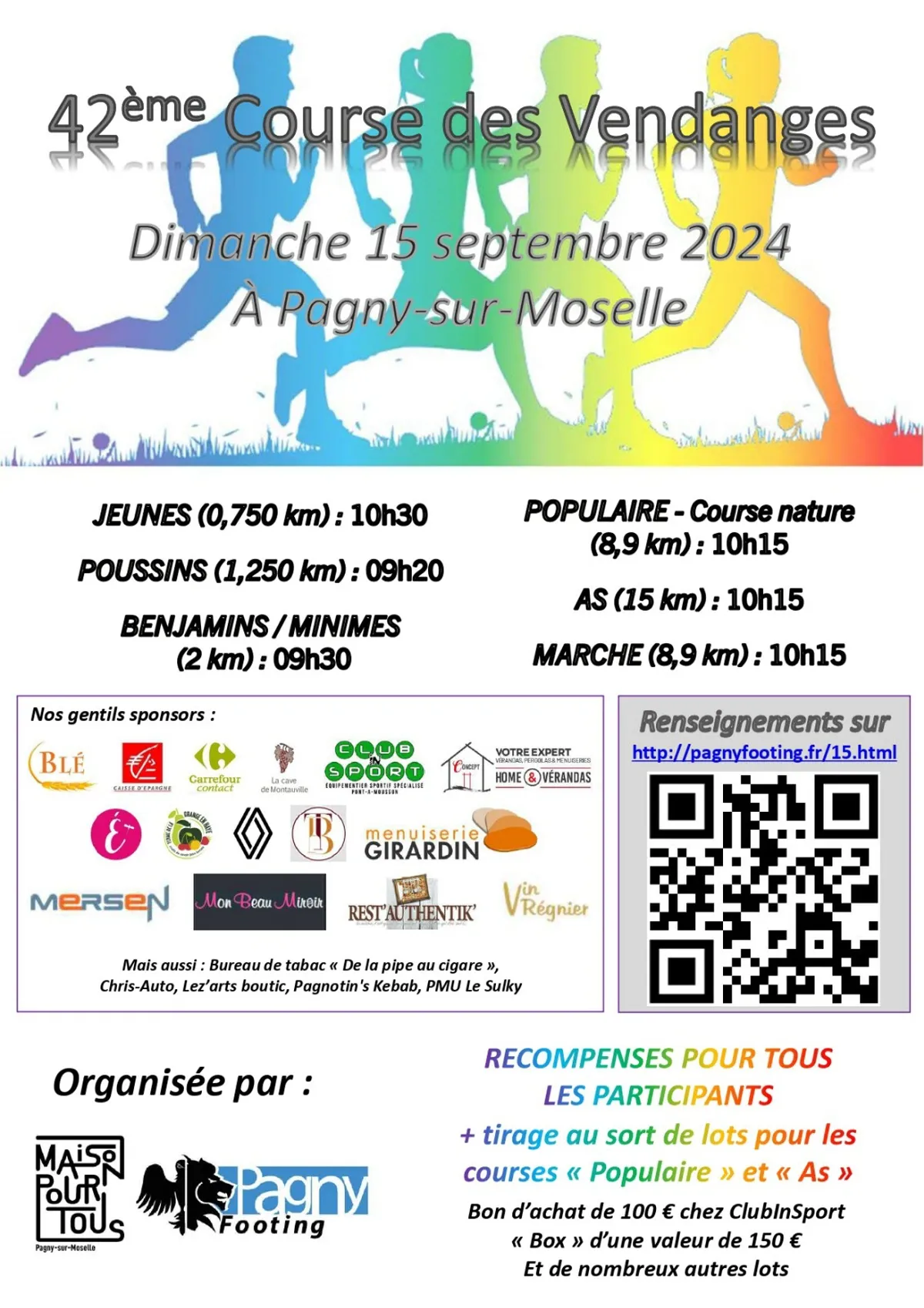 Course des Vendanges – Pagny sur Moselle 2024 Inscription Résultats