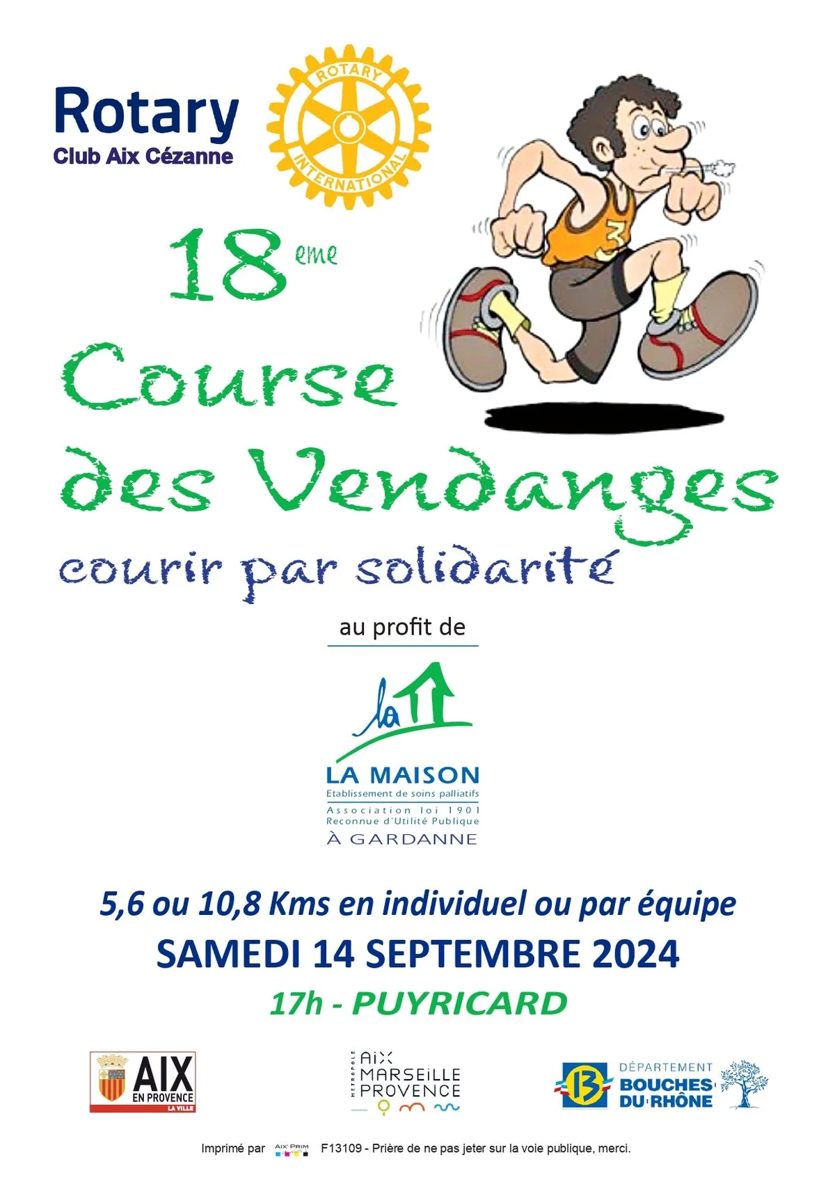 Course des Vendanges – Puyricard 2024 Inscription Résultats