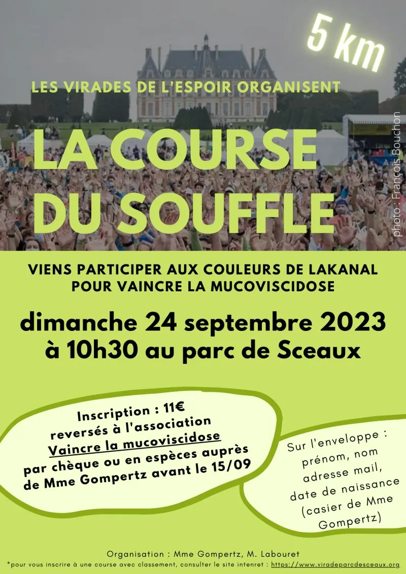 affiche de la course