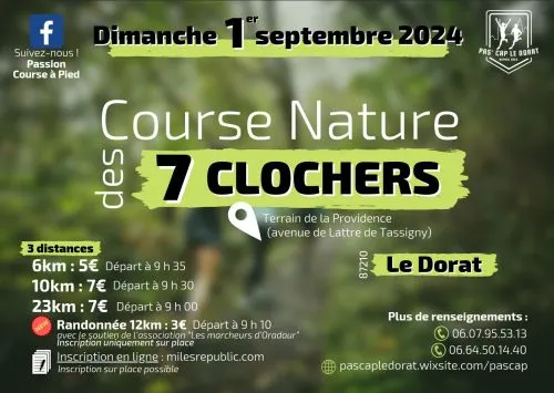 Course nature des 7 clochers – Le Dorat 2024 Inscription Résultats