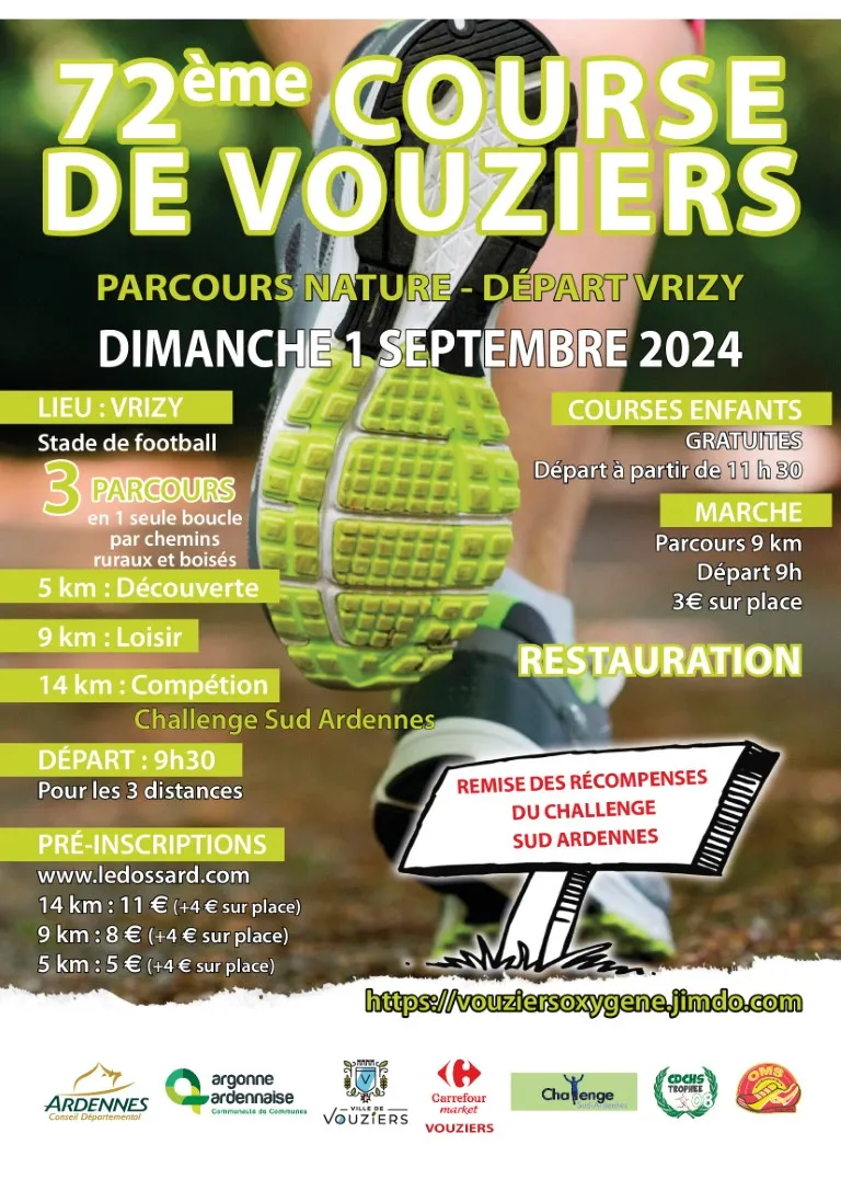 Course nature de Vouziers 2024 Inscription Résultats