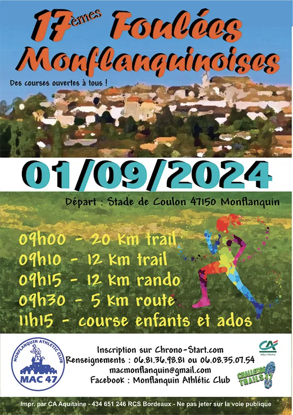 affiche de la course