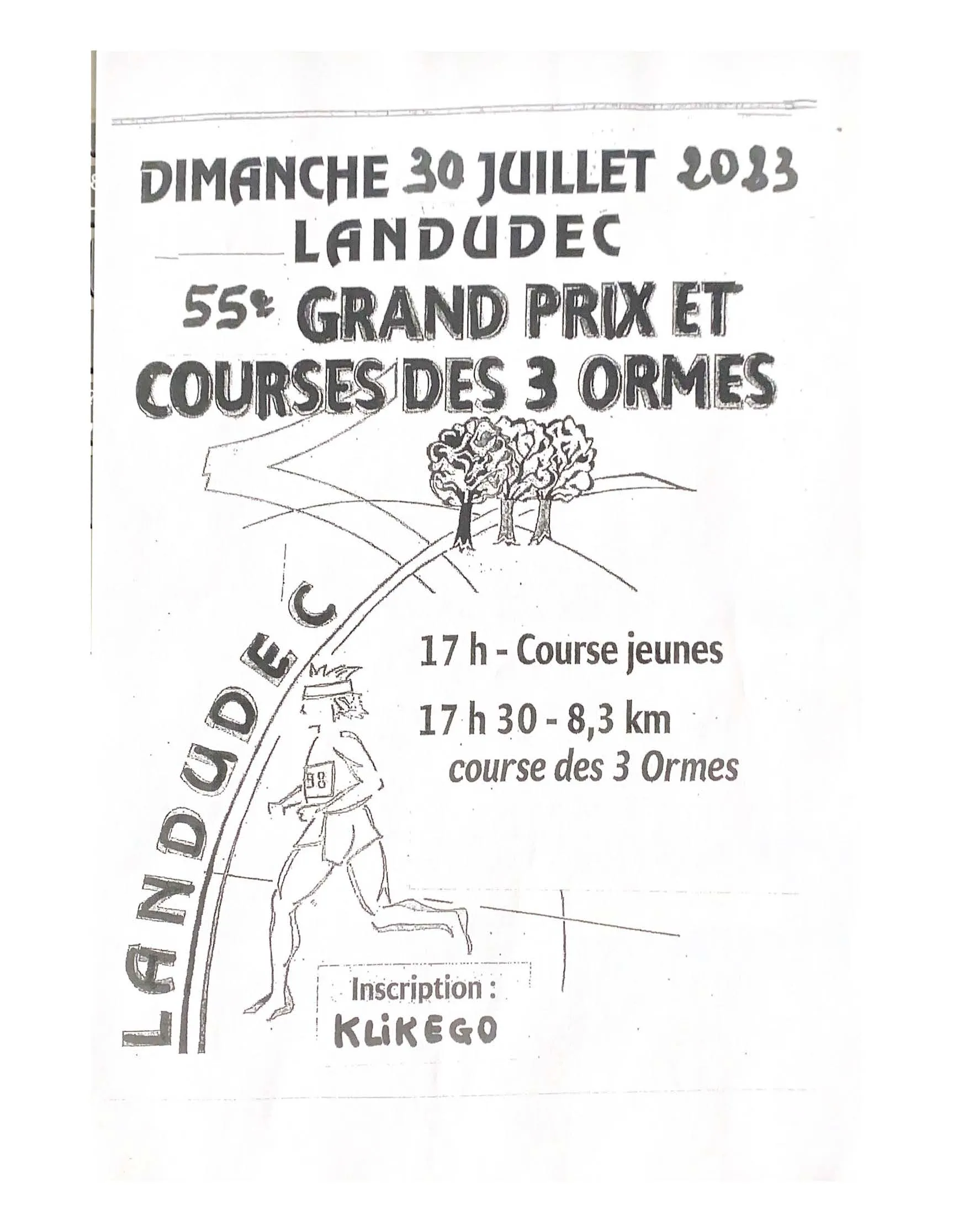 affiche de la course