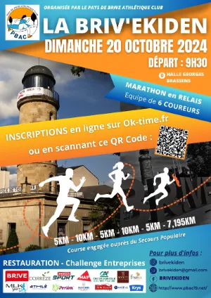 La Briv’Ekiden – Brive la Gaillarde 2024 Inscription Résultats