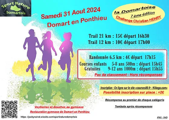 affiche de la course