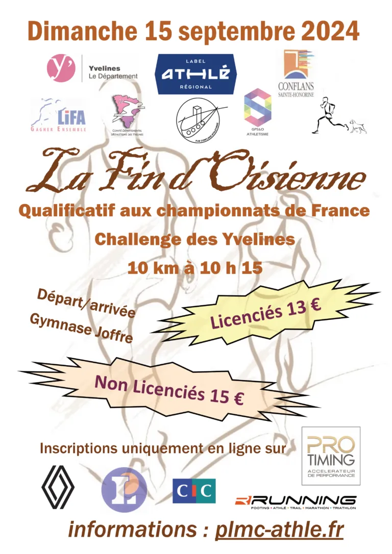 affiche de la course