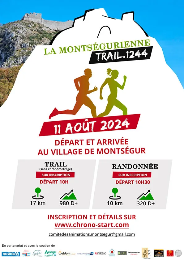 La Montségurienne trail 1244 2024 Inscription Résultats