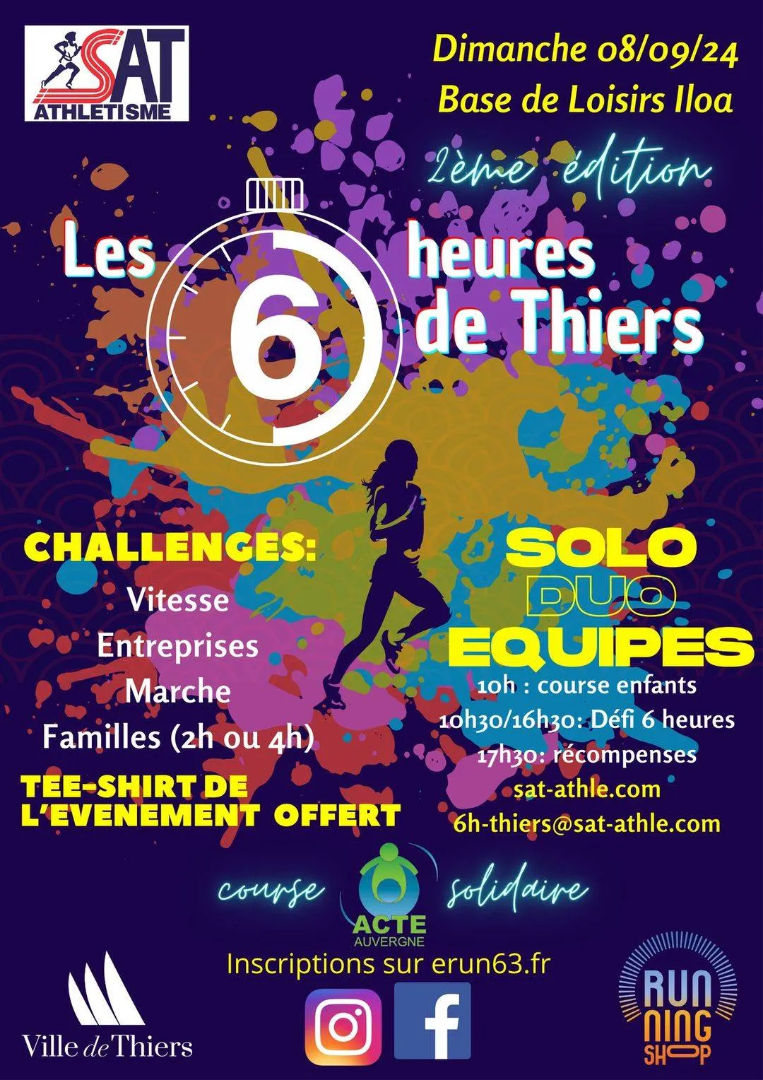 Les 6 heures de Thiers 2024 Inscription Résultats