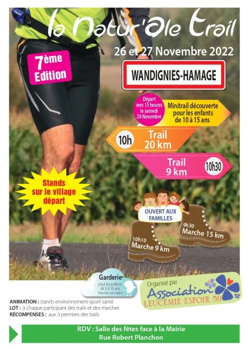 Natur’Ale trail – Wandignies Hamage 2025 Inscription Résultats