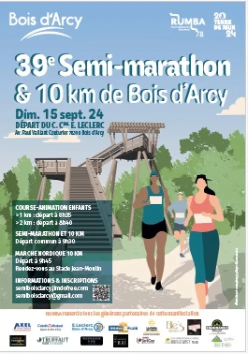 Semi et 10 km de Bois d’Arcy 2024 Inscription Résultats