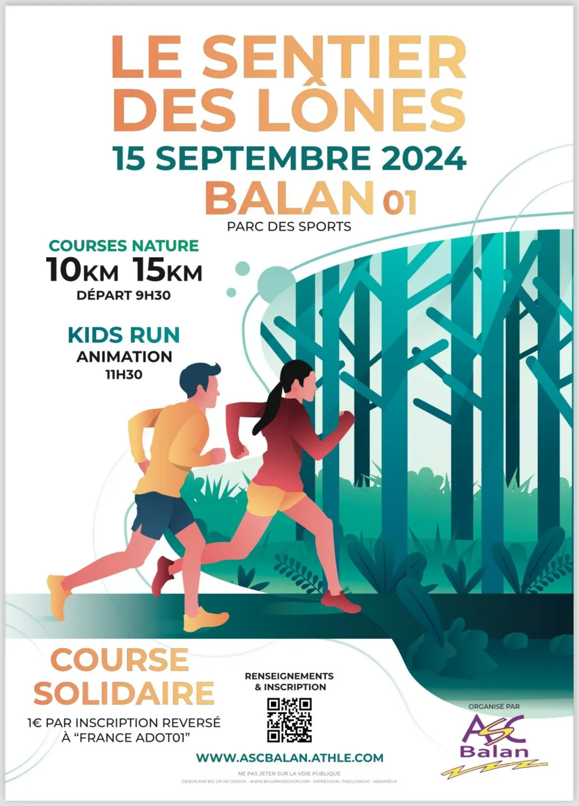 affiche de la course