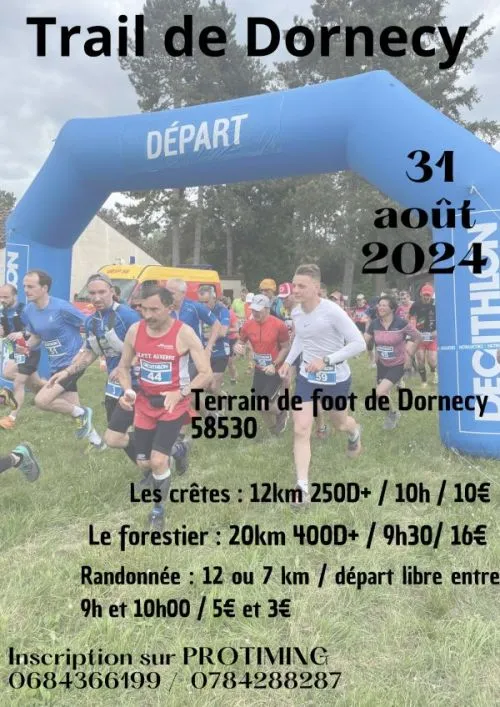 Trail de Dornecy 2024 Inscription Résultats