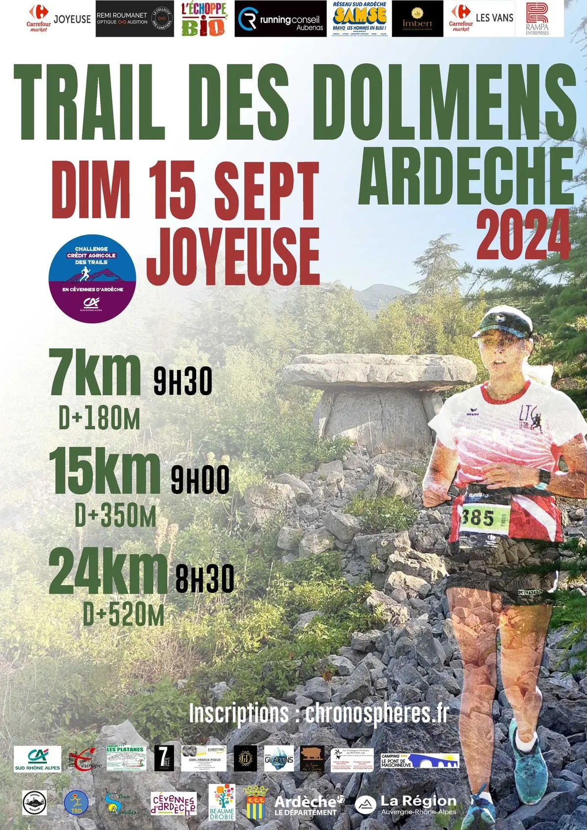 Trail des Dolmens Ardèche 2024 Inscription Résultats