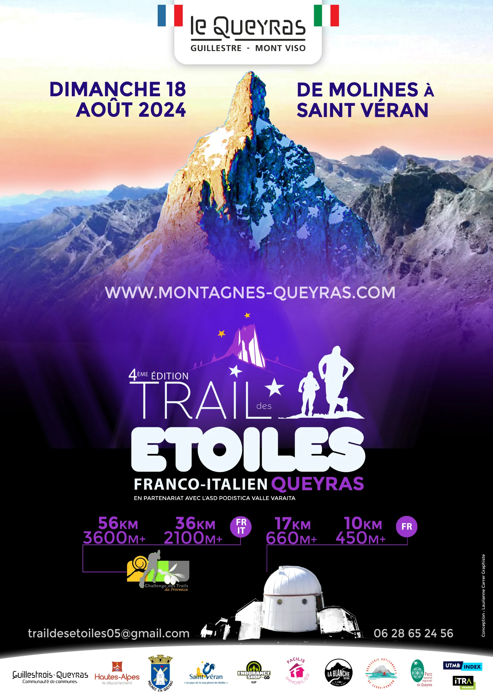 Trail des Etoiles – Molines en Queyras 2024 Inscription Résultats