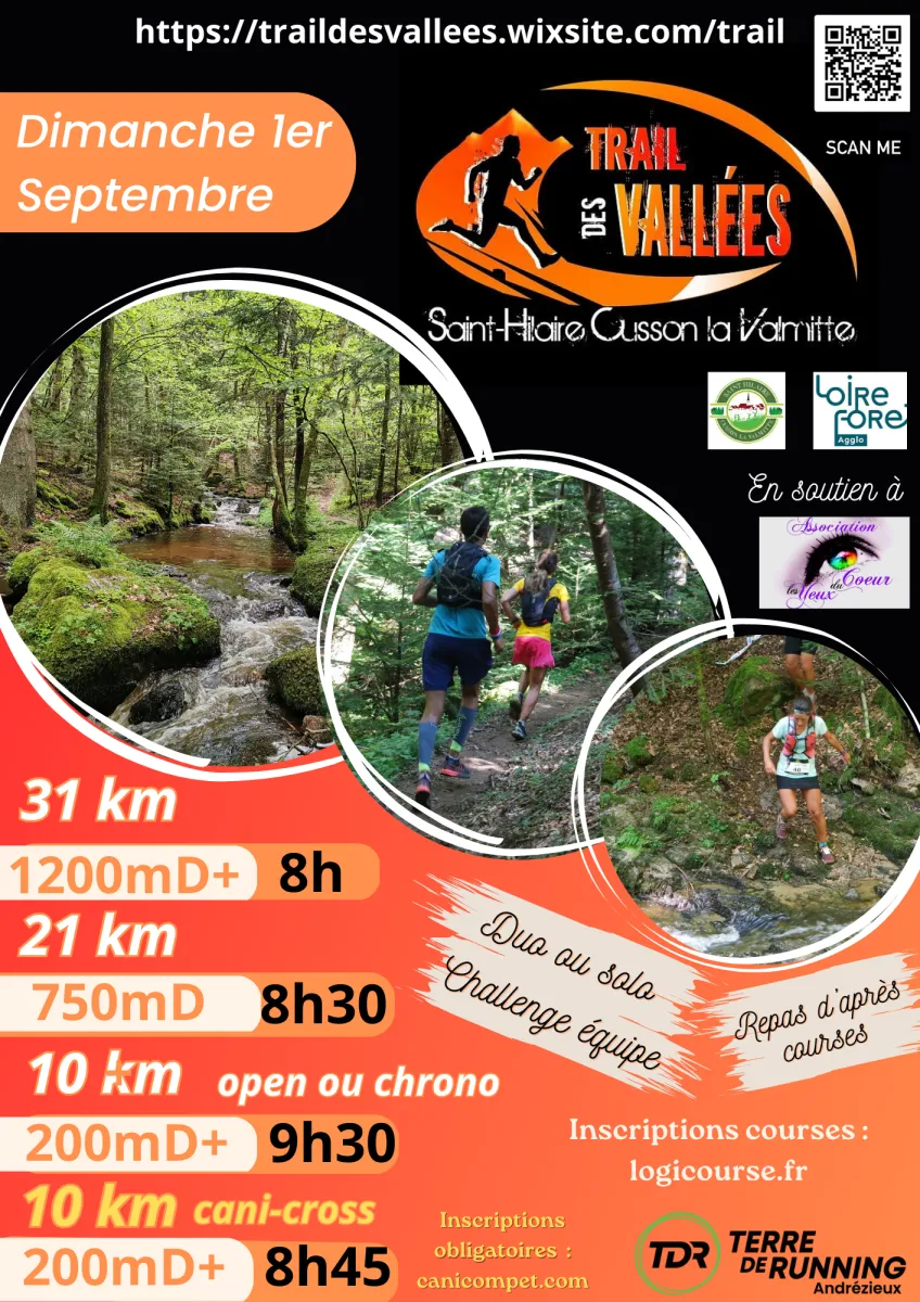 Trail des Vallées – Saint Hilaire Cusson la Valmitte 2024 Inscription Résultats