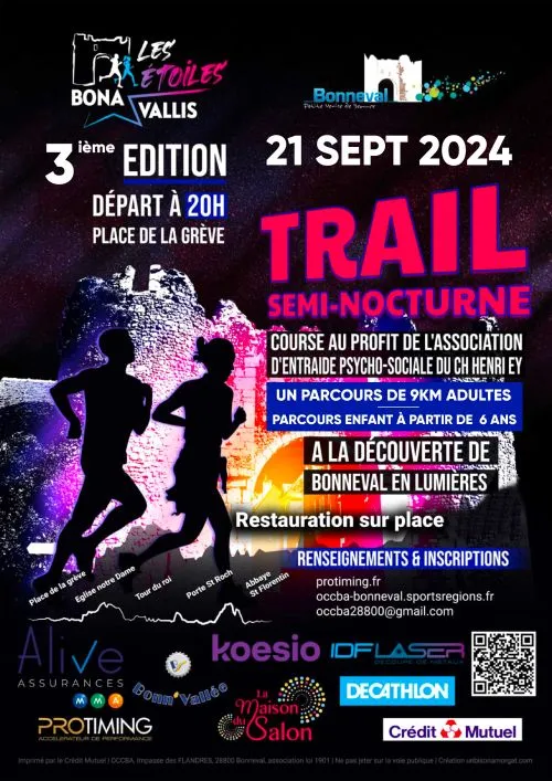 Trail Les Etoiles de Bona Vallis 2024 Inscription Résultats