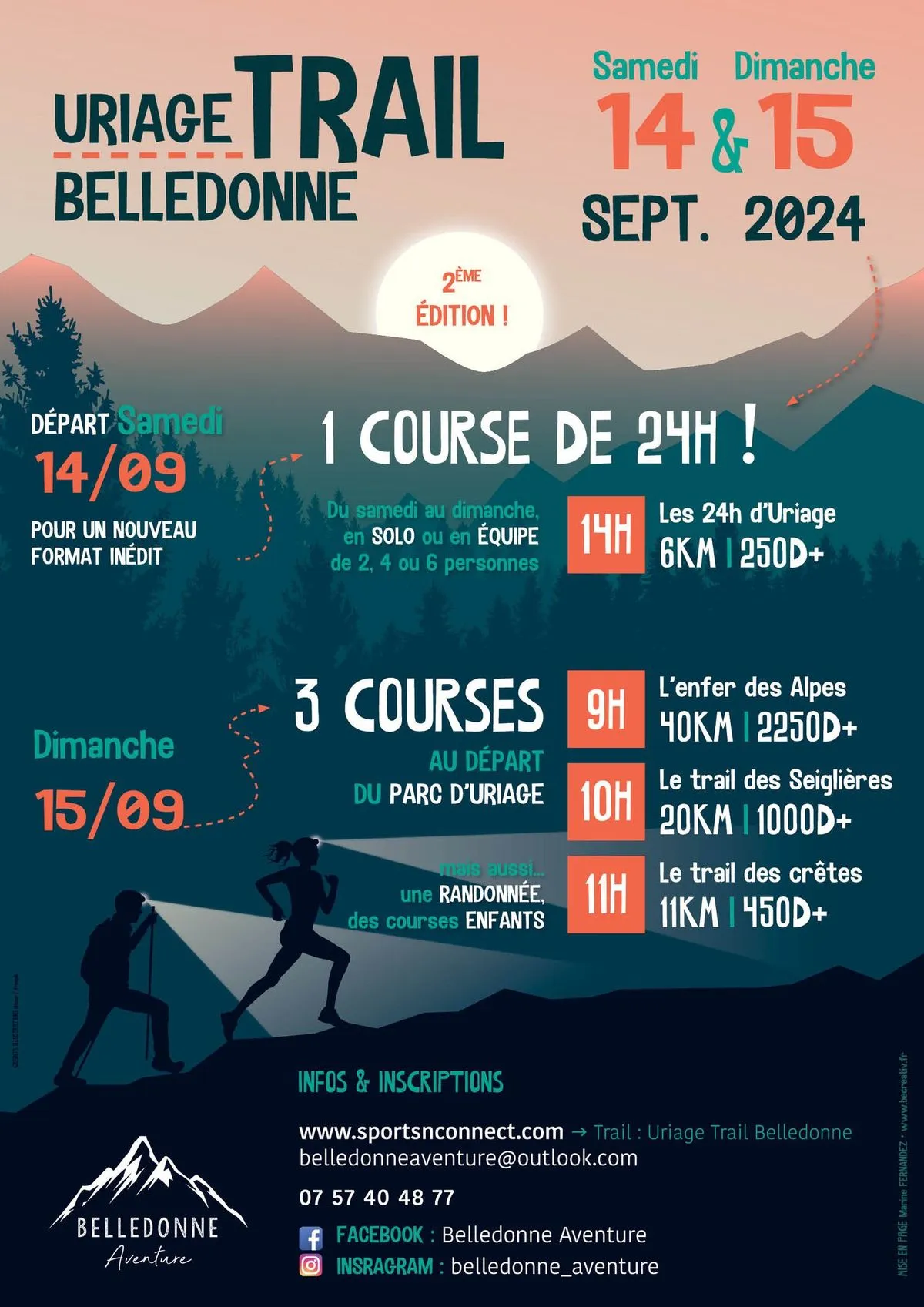 Uriage trail Belledonne 2025 Inscription Résultats