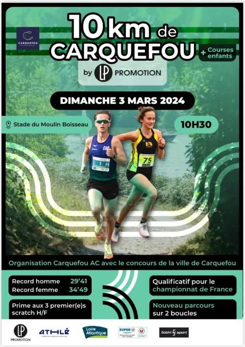 10 km de Carquefou 2025 Inscription Résultats