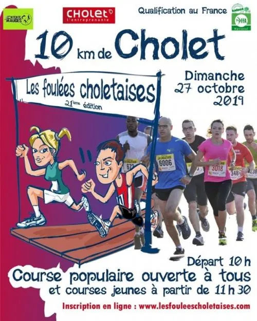 10 km de Cholet 2024 Inscription Résultats