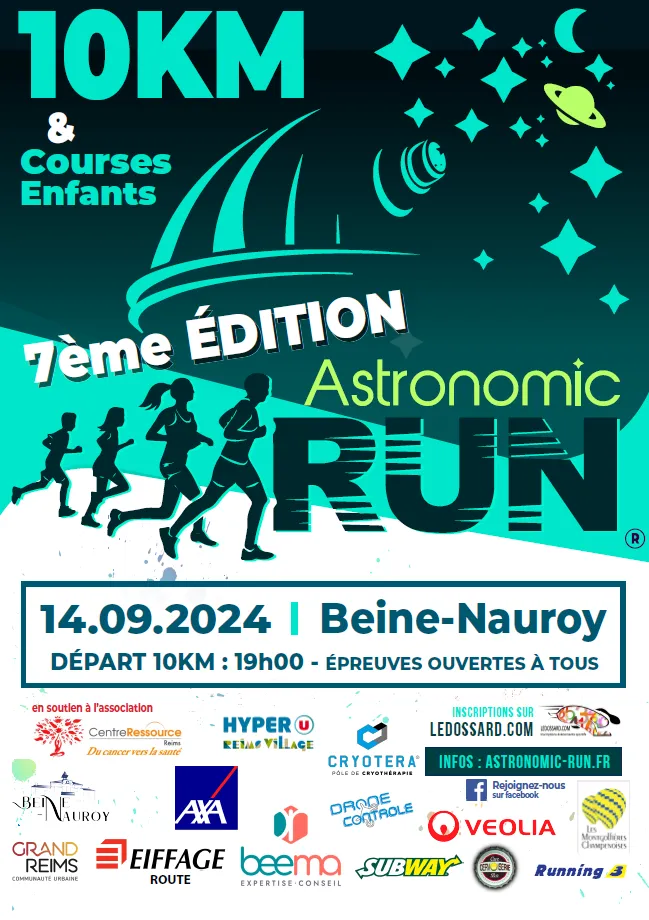 Astronomic run – Beine Nauroy 2024 Inscription Résultats