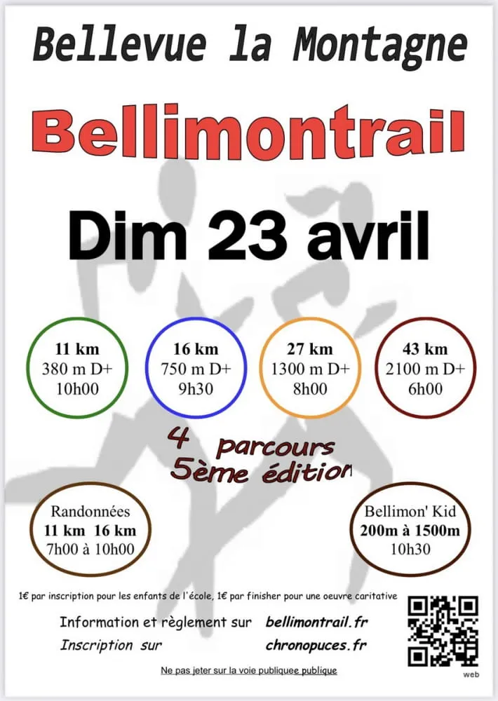 Bellimontrail 2024 Inscription Résultats