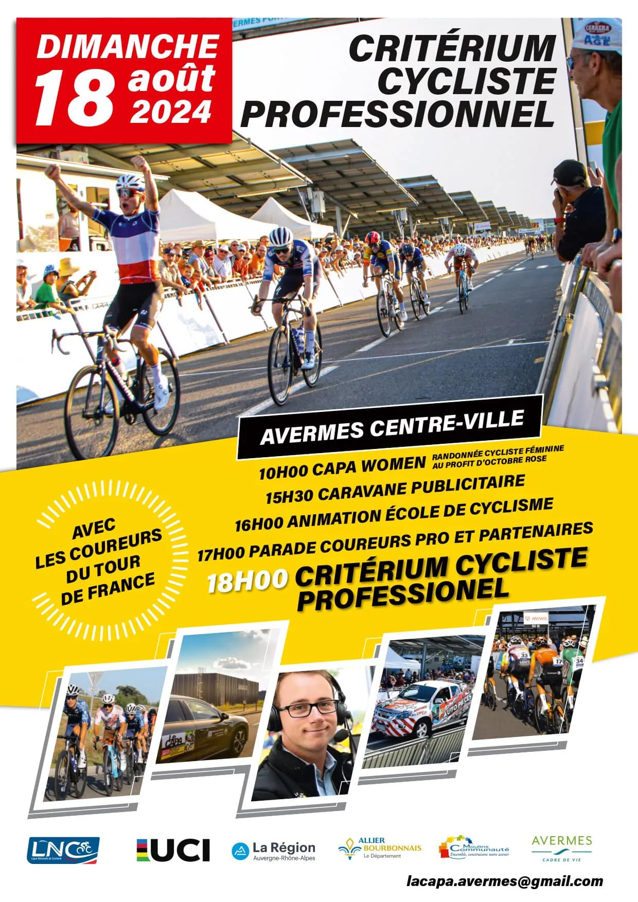 affiche de la course