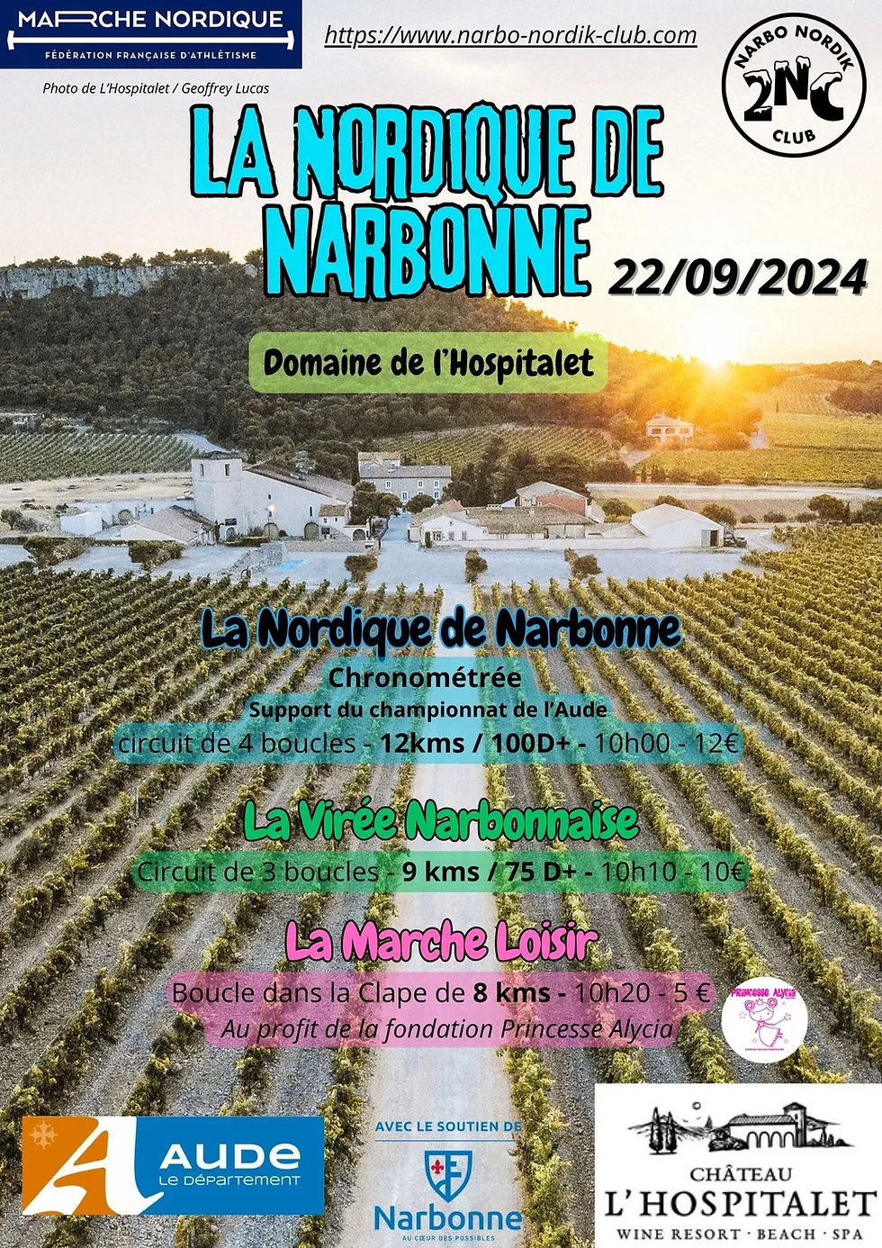 Championnat de l’Aude de marche nordique 2024 Inscription Résultats