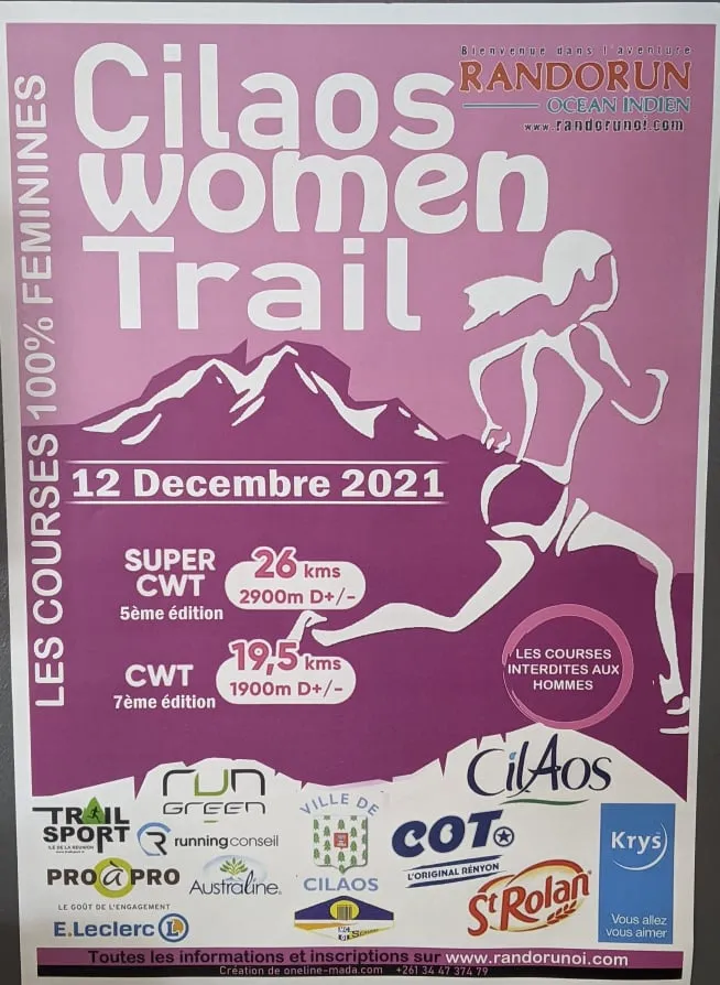 Cilaos women trail 2025 Inscription Résultats