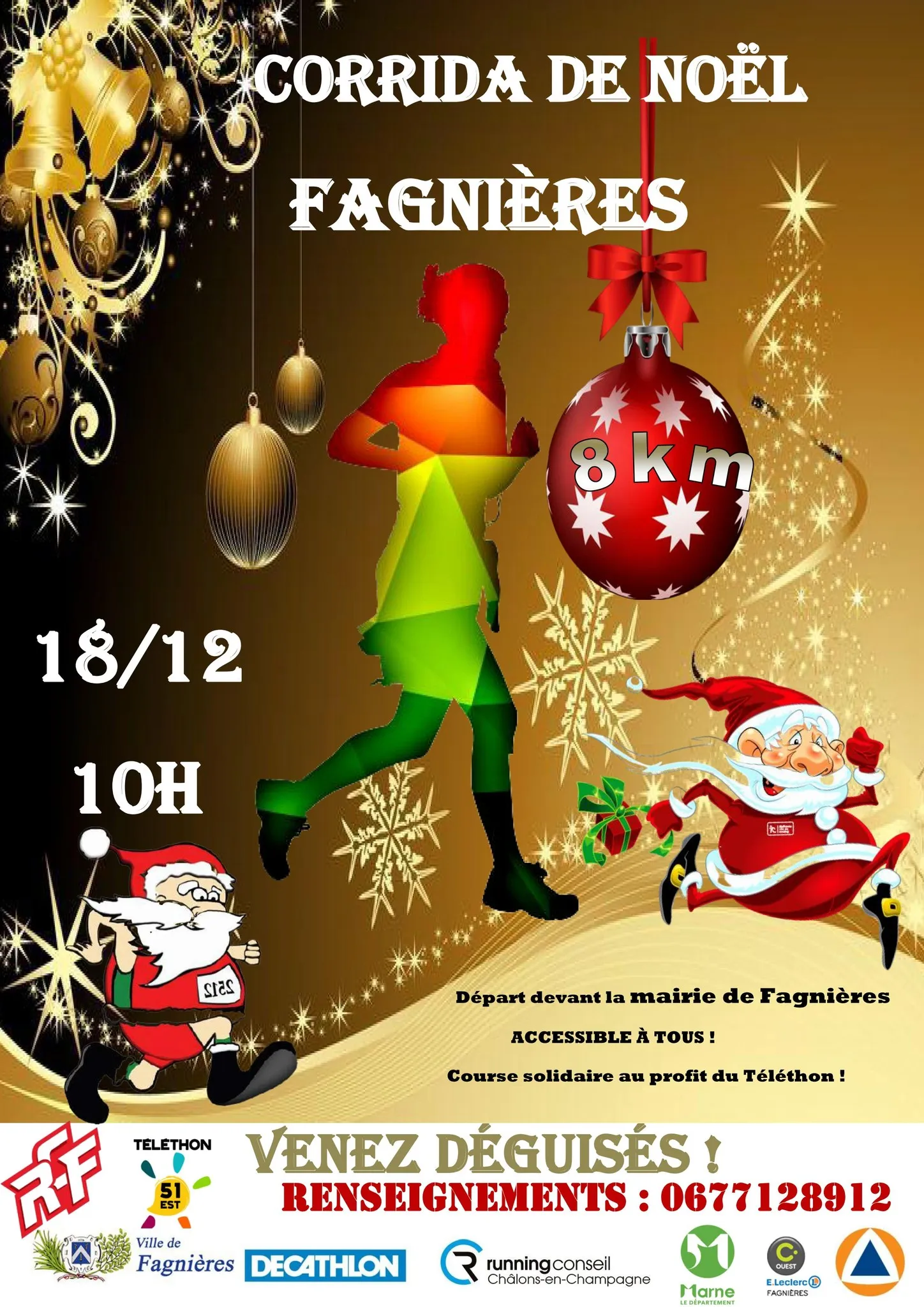 Corrida de Noël – Fagnières 2025 Inscription Résultats