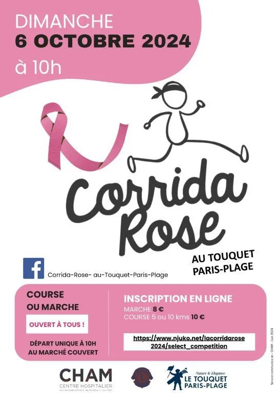 Corrida rose au Touquet Paris-plage 2024 Inscription Résultats