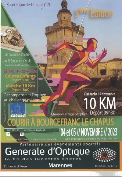 Courir à Bourcefranc-le-Chapus 2025 Inscription Résultats