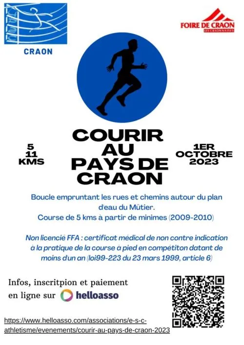 Courir au Pays de Craon 2024 Inscription Résultats