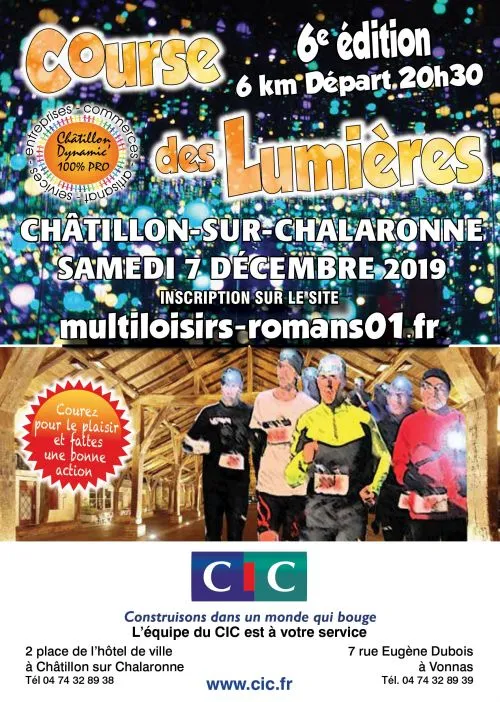 Course des Lumières – Chatillon sur Chalaronne 2025 Inscription Résultats