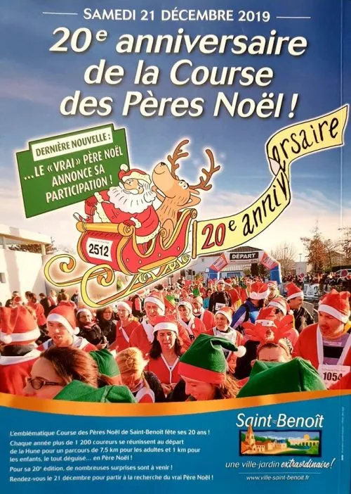 Course des Pères Noël – Saint Benoit 2024 Inscription Résultats