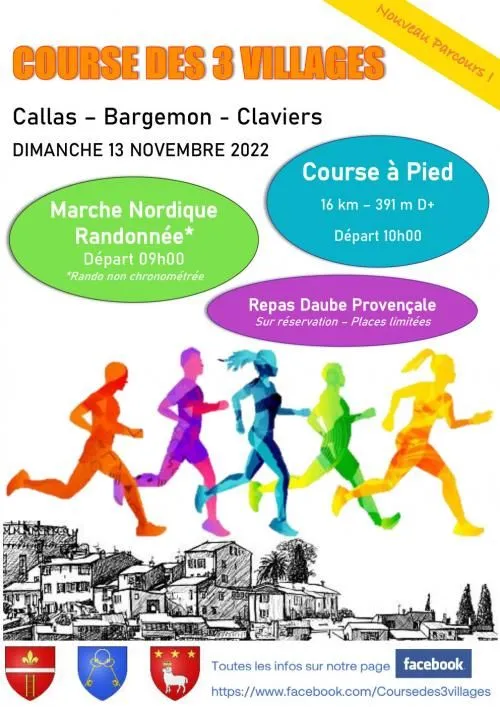 Course des 3 Villages – Bargemon 2024 Inscription Résultats