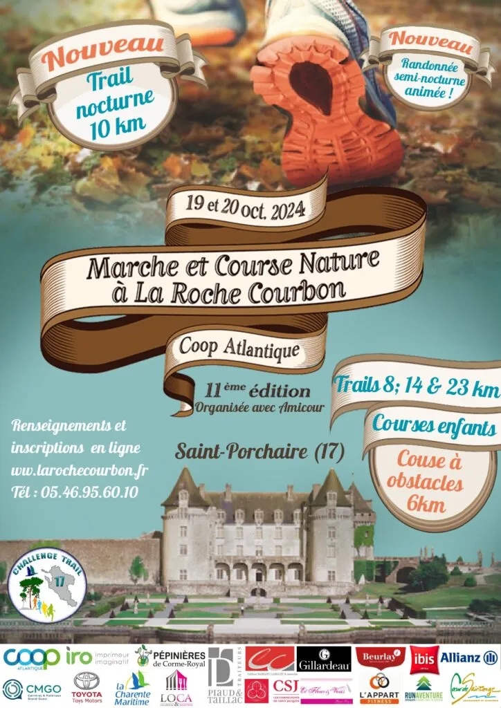 Course nature au château de la Roche Courbon 2024 Inscription Résultats