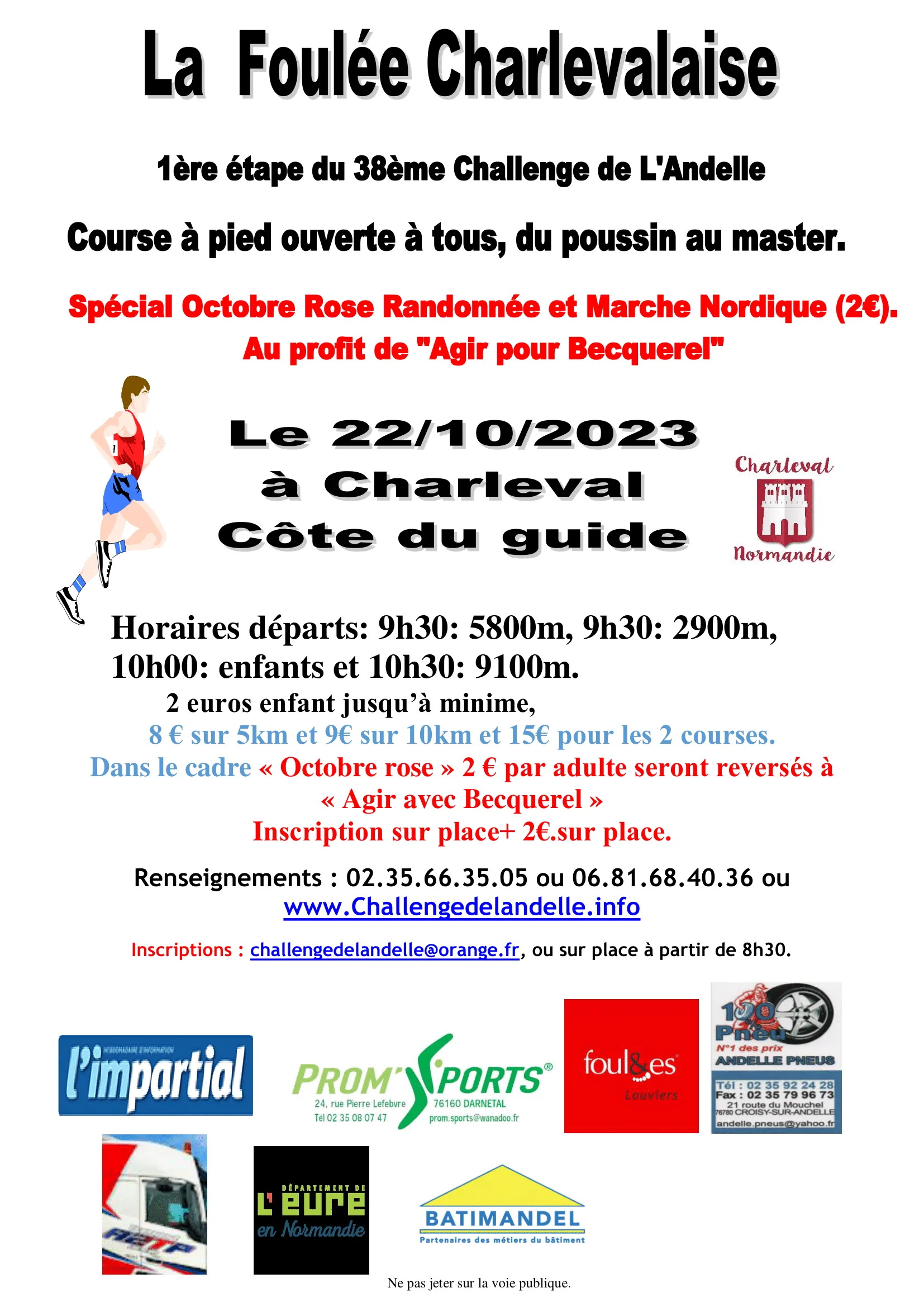 affiche de la course