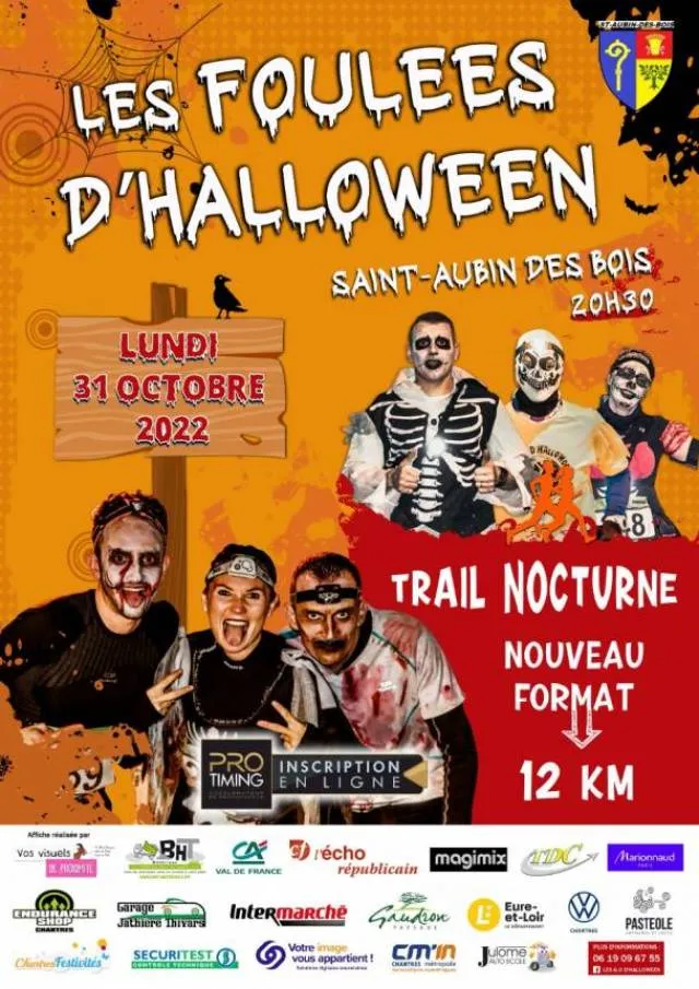 Foulées d’Halloween – Saint Aubin des Bois 2024 Inscription Résultats