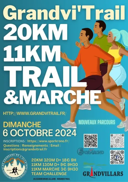 Grandvi trail 2024 Inscription Résultats