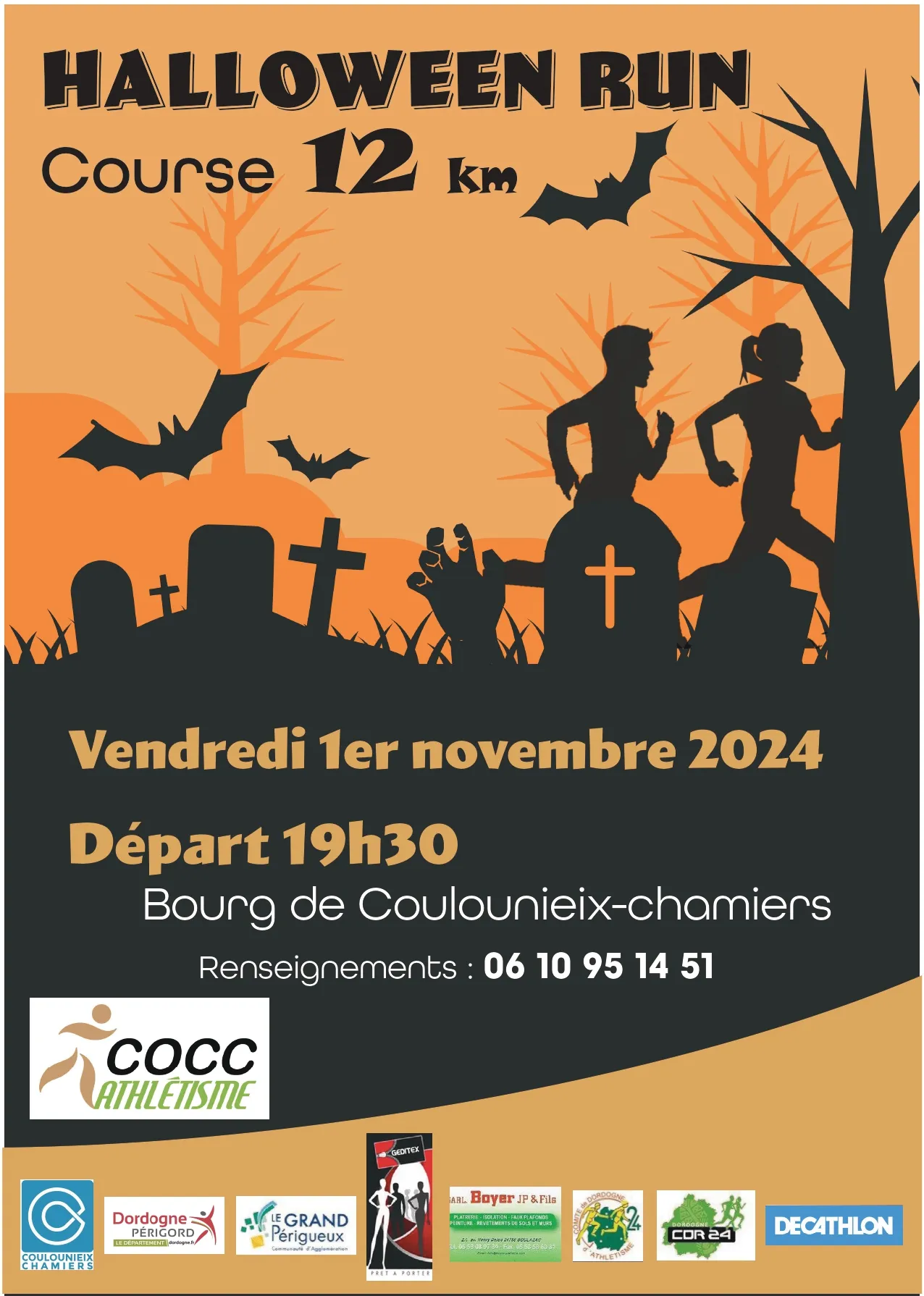 Halloween run – Coulounieix Chamiers 2025 Inscription Résultats