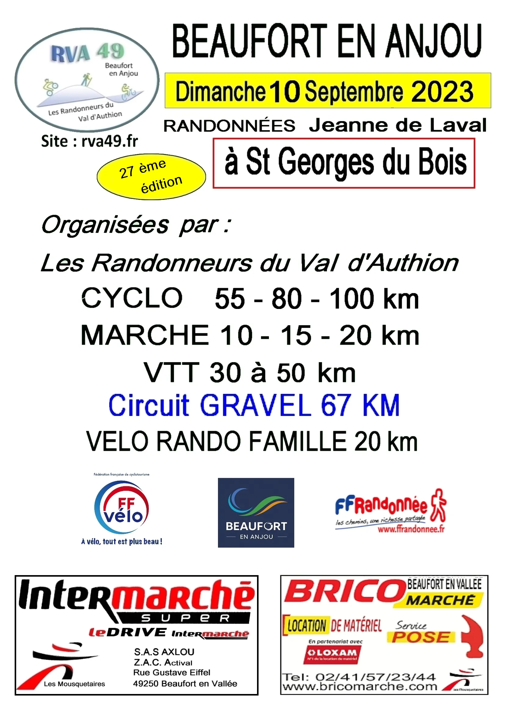 affiche de la course