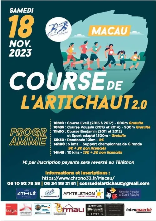 La Course de l’Artichaut 2.0 2024 Inscription Résultats