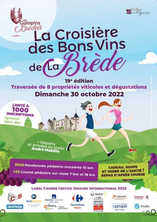 La Croisière des bons vins de la Brède 2025 Inscription Résultats